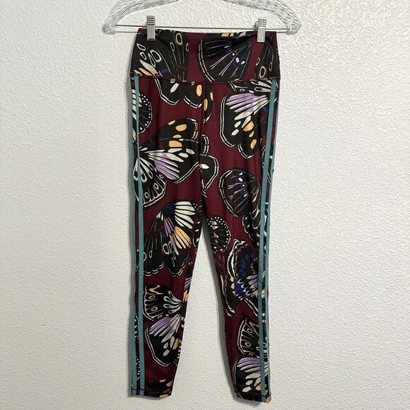 adidas Pants - Adidas Farm Rio Butterfly Leggings Women Size XS Tight Fit Black Amazon Red